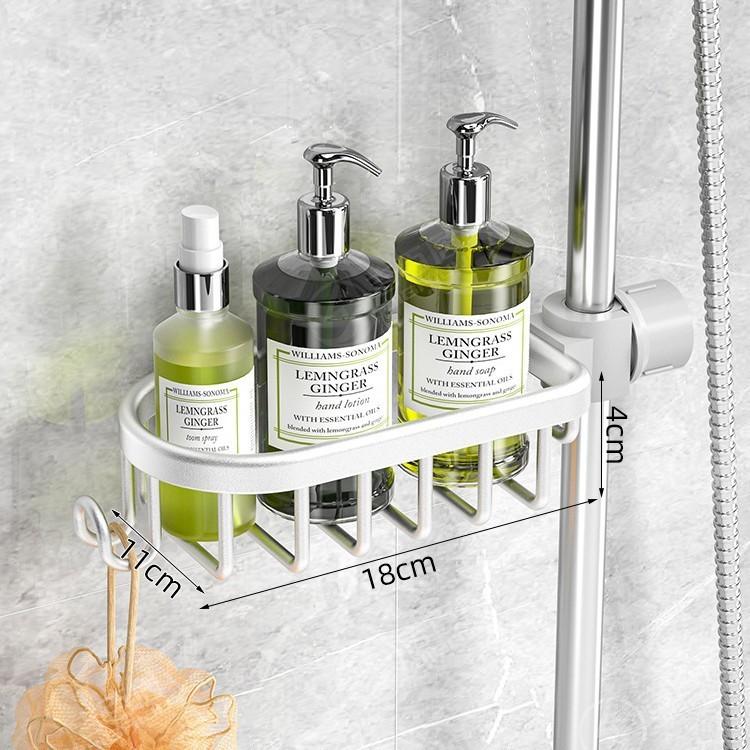 Bathroom Storage Organizer With Oxidized Aluminum Shelves For Modern Home Use