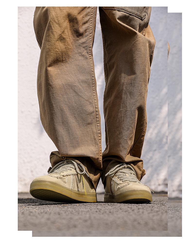 Desert Dune Retro Herren Canvas Sneaker - Leichte, Weichsohlen-Freizeitsportschuhe für den Sommer.