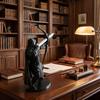 Retro Archer Pen Stand 3D Printed Samurai Sculpture Desk Pen Holder  Home Decoration
