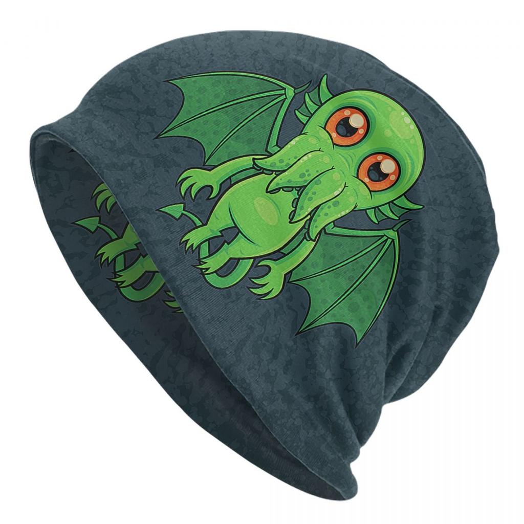 Cthulhu Mythos Lovecraft Skullies Beanies Caps Unisex Hip Hop Winter Warm Knitting Hat Adult Horror Movie Monster Bonnet Hats