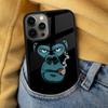 Cartoon Monkey Soft Phone Case for iPhone 17 Air 16e Pro Max 15 Pro 13 14 Plus 11 12 MagSafe Magnetic Coque