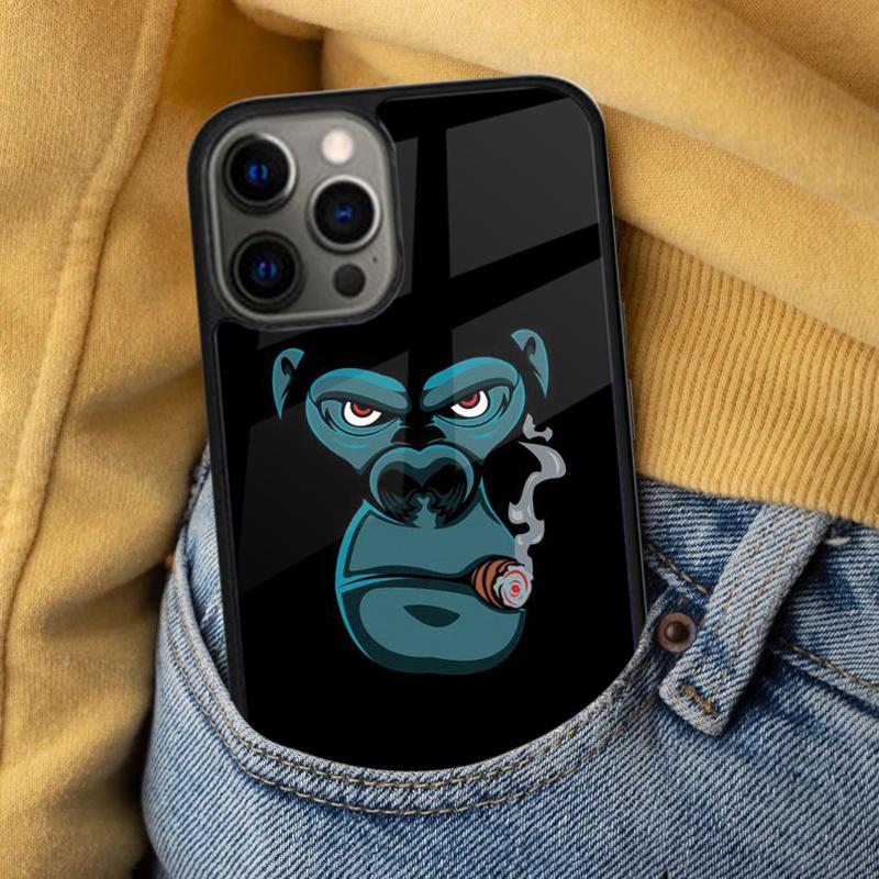 Cartoon Monkey Soft Phone Case for iPhone 17 Air 16e Pro Max 15 Pro 13 14 Plus 11 12 MagSafe Magnetic Coque