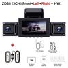 BEPOCAM Dash Cam 4K 4 Channel Front and Rear Inside 360° Car Camera for Cars Built-in WiFi GPS WDR Night Vision 24H Parking Mode