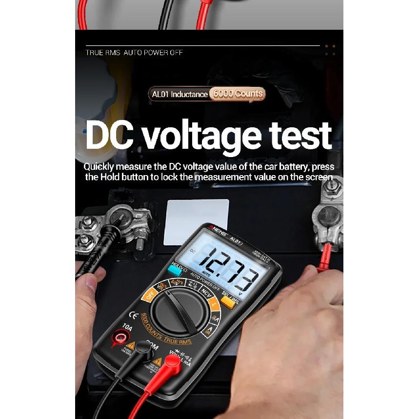 ANENG AL01 Inductance Digital Multimeters True RMS NCV Handheld 6000 Counts Tester AC/DC Votage Current Resistance Ohm Tool