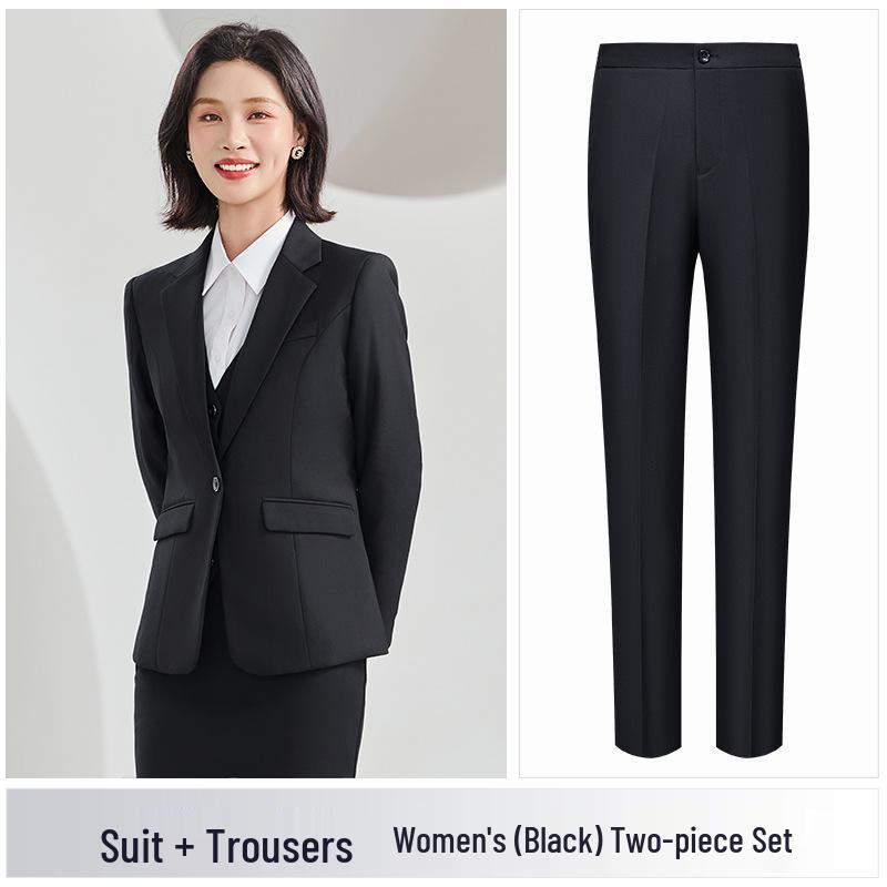 Professional Suit Sets: Women's Jackets & Men's Formal Interview Wear for Hotel Managers and Business Companies