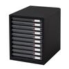 IRIS OHYAMA Letter Case, A4, 10-Drawer, Shallow, with Rubber Feet for Non-Slip Design, Includes Index Stickers, Drawer, Office Storage, Desk,