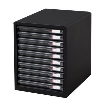 IRIS OHYAMA Letter Case, A4, 10-Drawer, Shallow, with Rubber Feet for Non-Slip Design, Includes Index Stickers, Drawer, Office Storage, Desk,