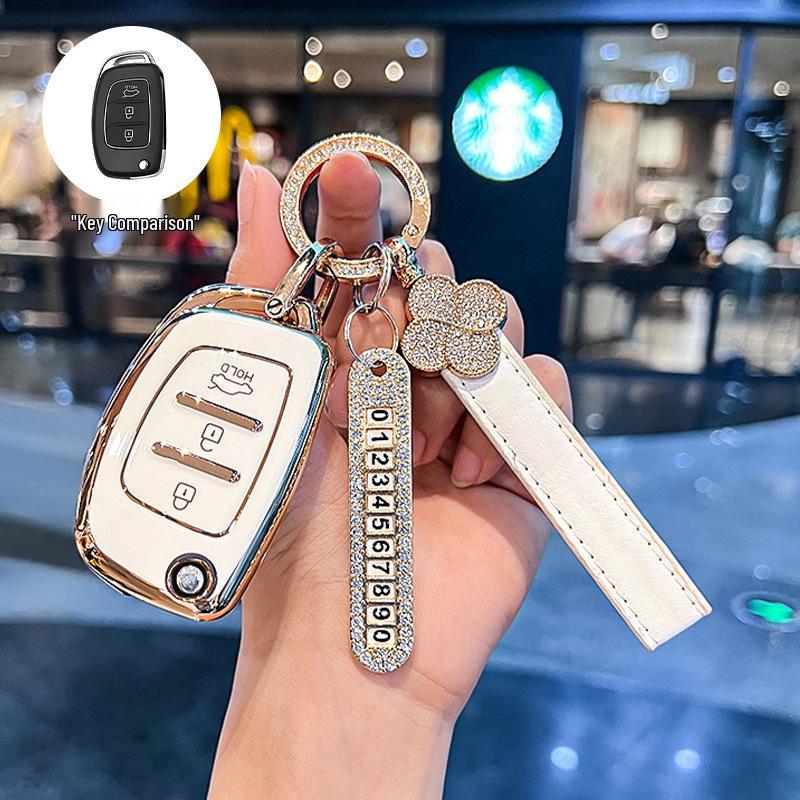 Beijing Hyundai Elantra, New Verna, Celesta Folding Key Cover for Women