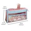 1pcs Color Block Transparent PVC Pencil Case Pen Storage Bag for Exam Sweet Colors Large Capacity Multi-Layer Stationery A7956