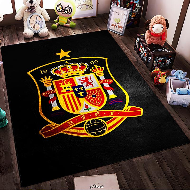 Spain Football Designed floor mat, suitable as a non-slip mat for the living room or bedroom sofa