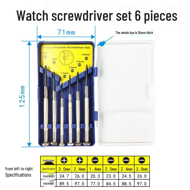 Jiuli Precision Screwdriver Set for Watches and Glasses