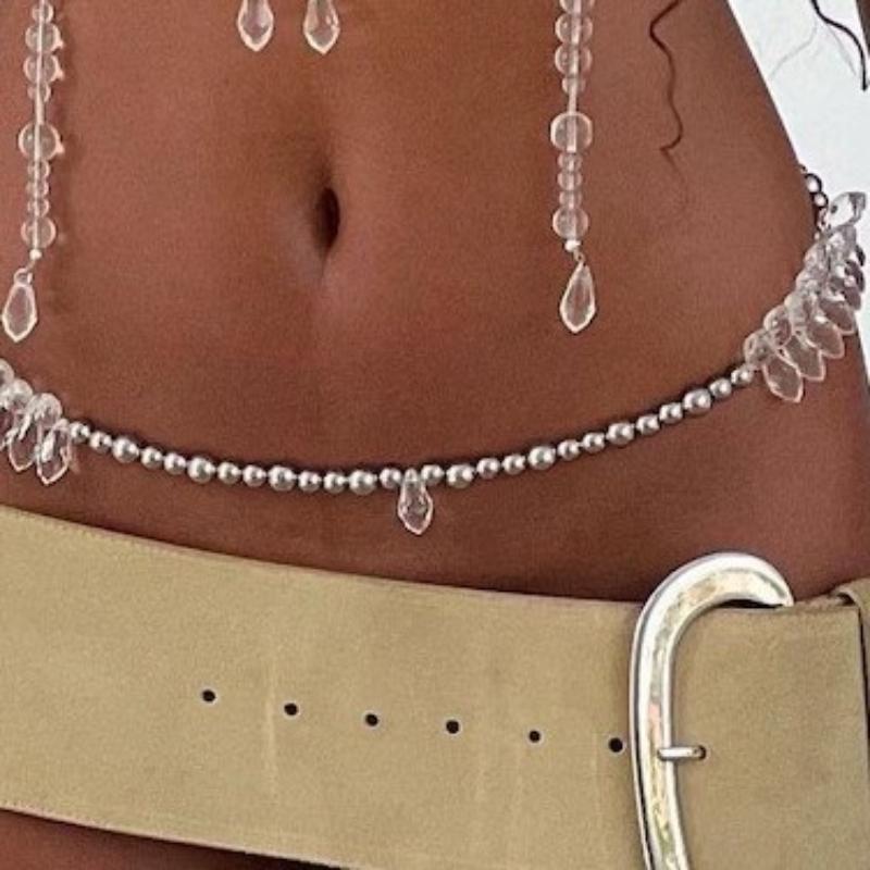 

Vest, Fashion, Jewel Waist Bead, Top, Tassel Tank Top, Body Chain, Chest Chain, Party Body Accessories