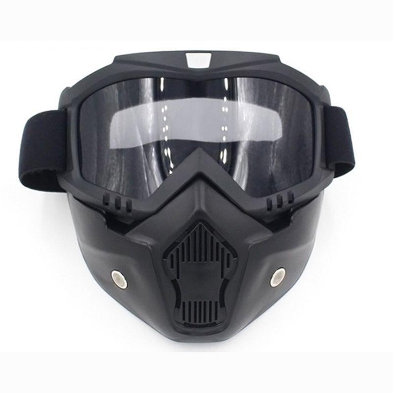 Snow Winter Sports Ski Snowboard Mtb Retro Full Face Mask Shield Glasses Goggles