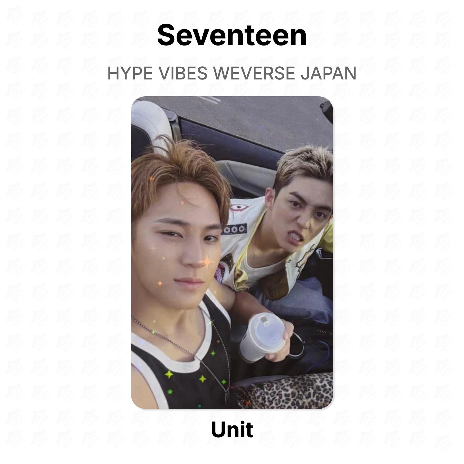 Seventeen HYPE VIBES WEVERSE JAPAN Official Photocard Unit