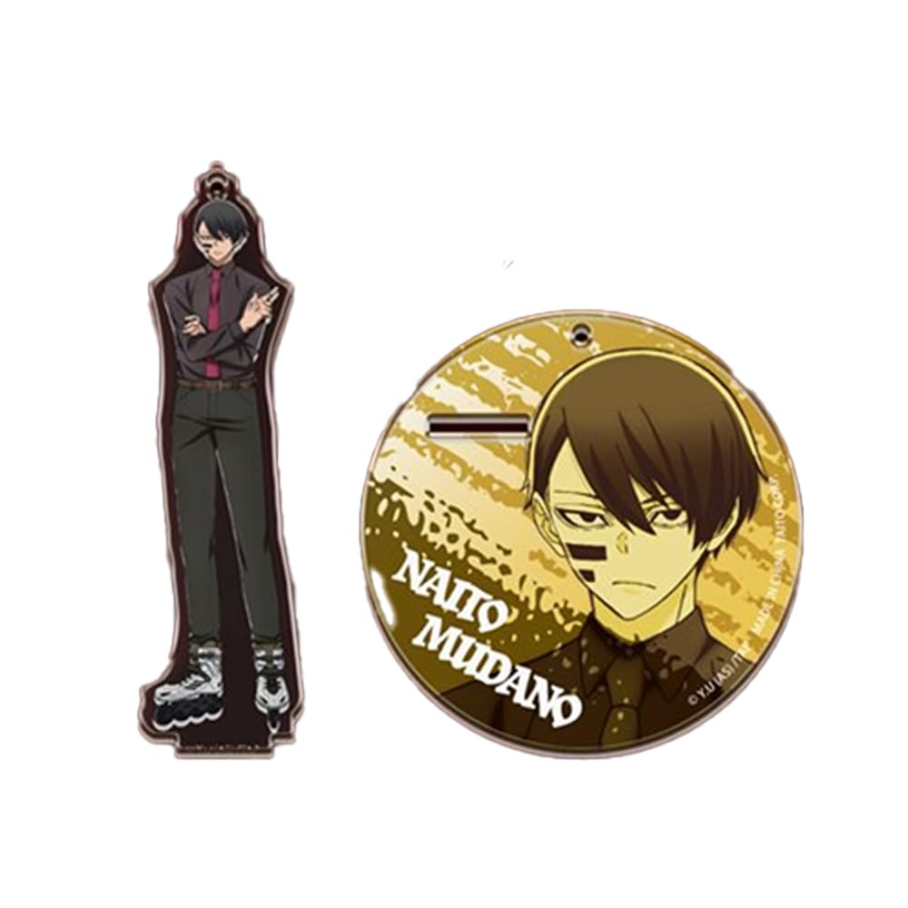 

Togen Anki Acrylic Stand Keychain Mascot Approx. 10cm Official Merchandise (Muda No Mujin (Yellow))