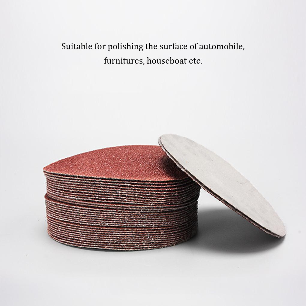 10Pcs/set 100mm Grit Red Sander Disc Sanding Pad Polishing Pad Sandpaper Tool