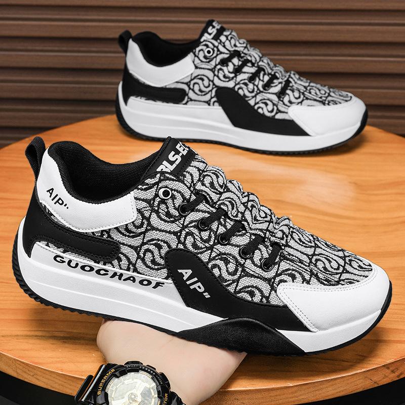 

Дышащая модная брендовая нескользящая обувь для бега, молодежный универсальный нишевый дизайн, летняя износостойкая новая мужская модная обувь с мягкой подошвой 39