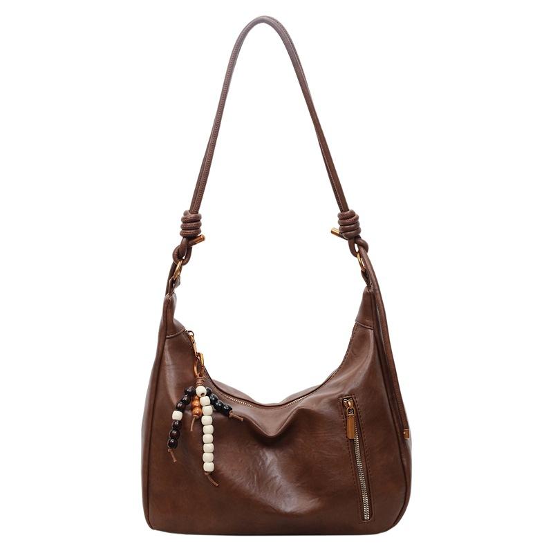 Retro Commuter Large-capacity Tote Bag Women's 2025 New Casual Shoulder Crossbody High-value Fashionable Shoulder Backpack