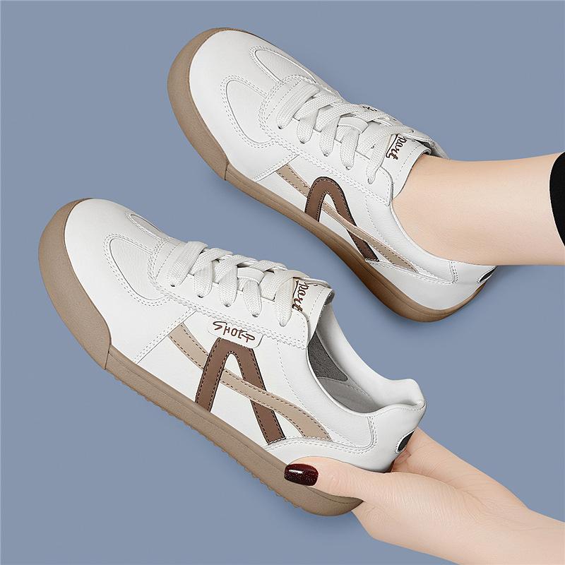 Casual shoes retro German training shoes women's shoes spring new fashion versatile flat-soled single shoes casual sports board shoes