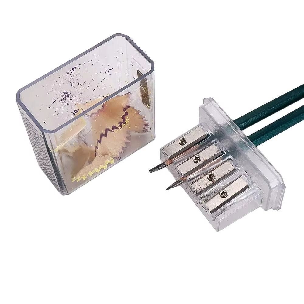 4 Holes Pencil Sharpener Multi-functional Sketching Students Manual Sharpener  Sketching Use