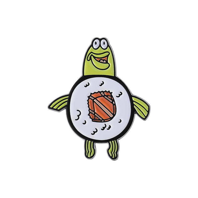 Cartoon Comedy Animation Enamel Pin Cute Cat Crocodile Equali-tea Spread Positivitea Brooch Lapel Badge Jewelry Gift for Friends