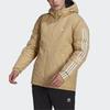 Adidas Originals Trefoil Lock-Up Reversible Hooded Cotton Jacket Men Outerwear Light-Khaki H14122