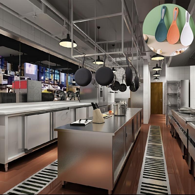 1pc Plastic Rice Shovel, Non-stick Rice Cooker,  Non-stick Rice Spoon, Household Rice Spoon for Beating Rice