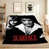 Scarface Saga Flannel Blanket Throw Blanket Soft Warm Sofa Bed Camping Home Decor Unique Christmas Gift C9211110