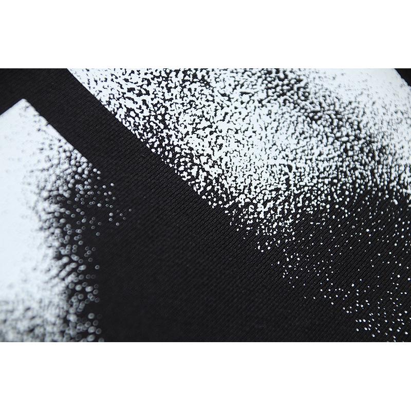 1296 Off-White 2025 Jesień/Zima Nowa Bluza z Kapturem z Nadrukiem Wzorów Fuzzy Arrow dla Mężczyzn i Kobiet