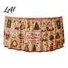 Wrinkle Free Table Cloth for Celebration Christmas Skirt 70.9×29.5 Inch Apron with Santa Gnome Reindeer Buffalo Reusable Cover Dining Plaid