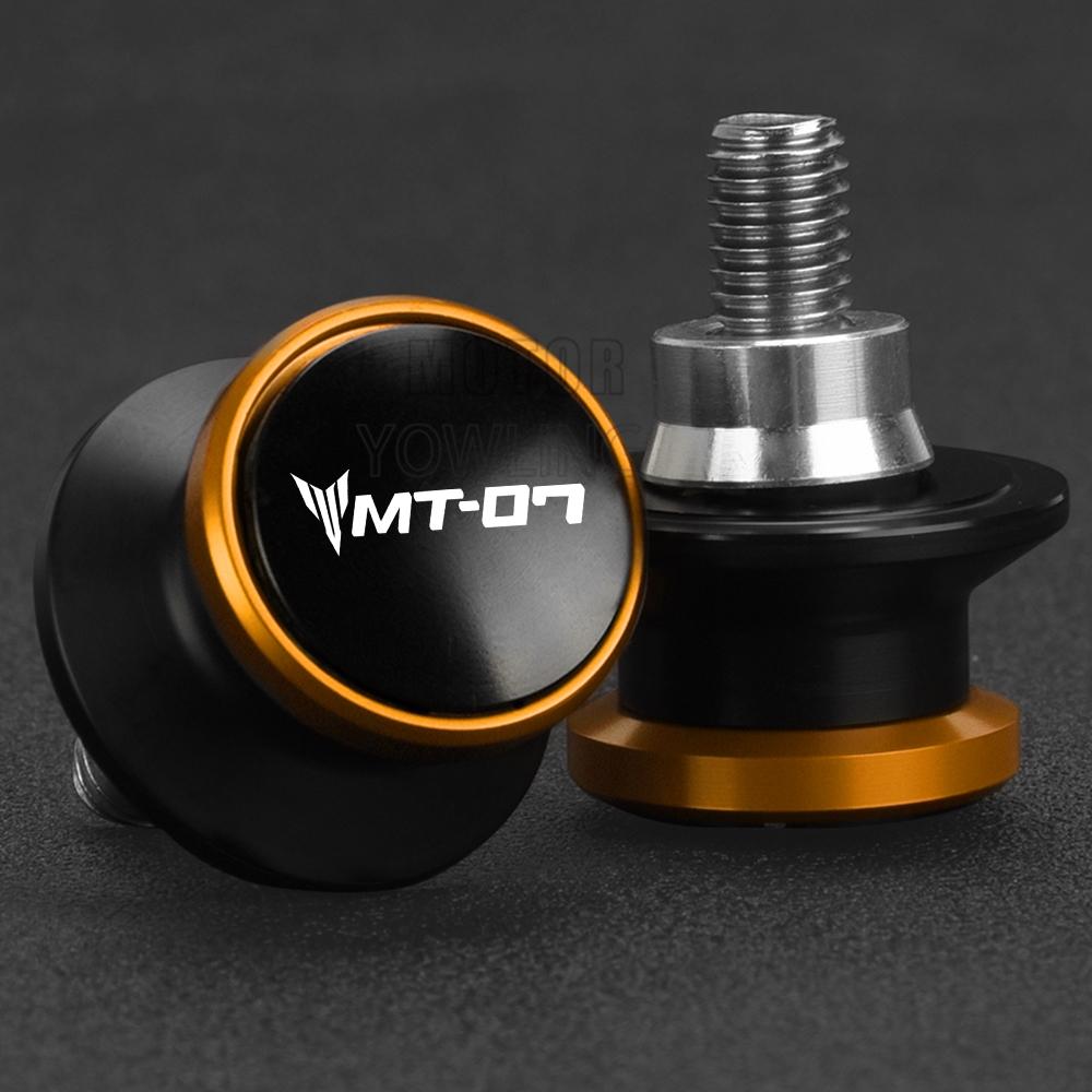 For Yamaha MT 07 MT07 FZ07 FZ 07 FZ-07 MT-07 Motorcycle 6MM Aluminum Swing Arm Stand Screw Swingarm Spools Slider Accessories