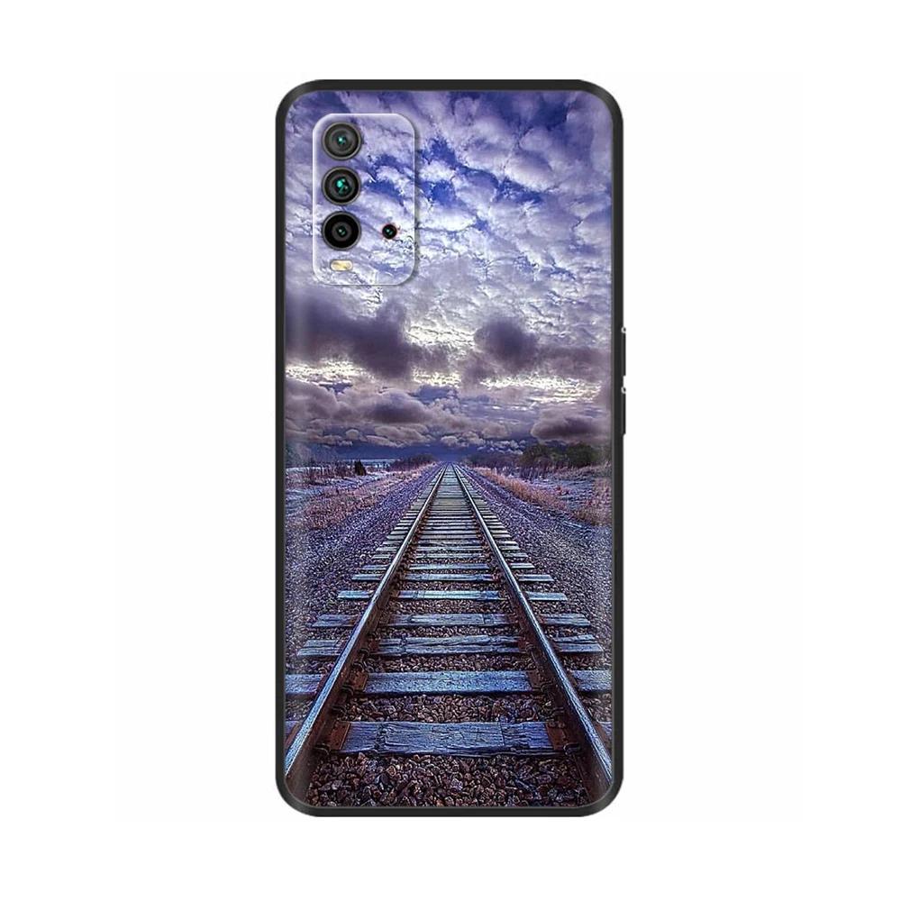 Für Redmi 9T Hülle Blumen Weiche Handyhülle Rückseite Für Xiaomi Redmi 9T 9 T Redmi9T Hüllen Schlankes Silikon Coque Anti-Fall Fundas