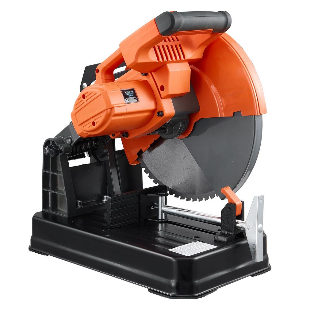 VEVOR Chop Saw 355 mm Cold Cut Blade 3500 W Brushless Motor Cut Off Saw, For Cutting Metal, -45 degrees to 45 degrees Adjustable Angle