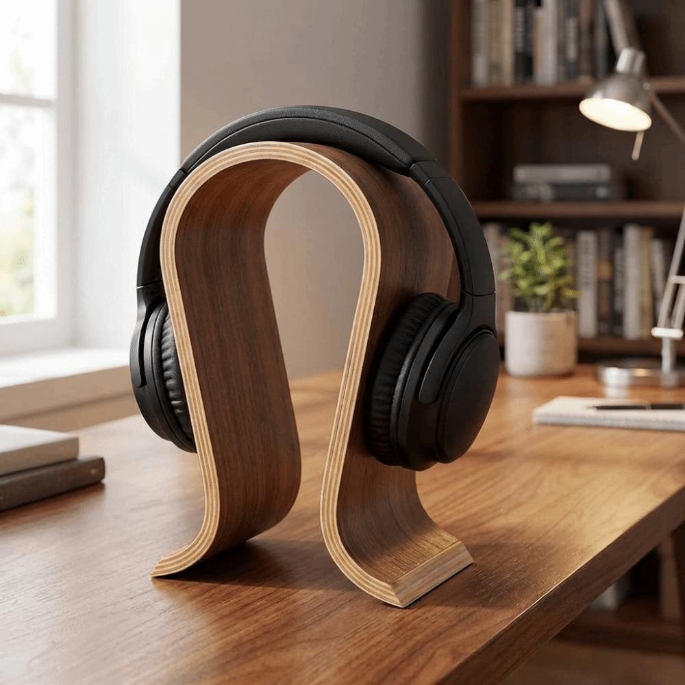 U Shape Earphone Hanger On-Ear Headset Display Shelf Suitable Most Headphone Stand Office Desk