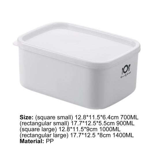 Cutie bento stivuabilă cu gură largă PP dreptunghi cutie pătrată pentru alimente