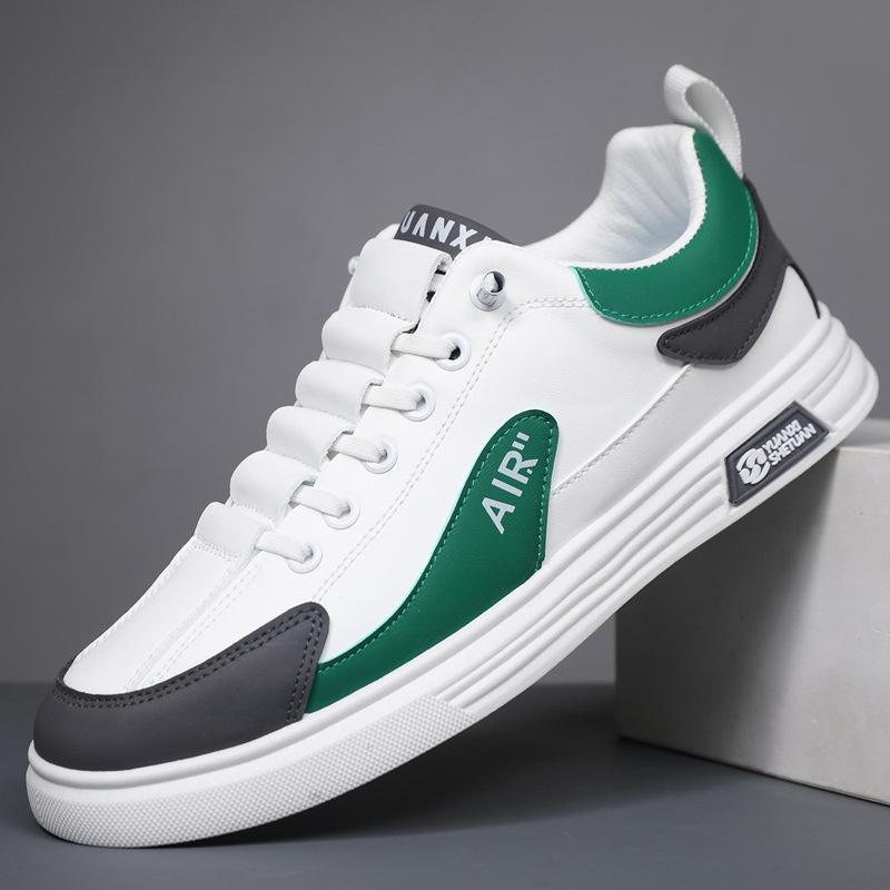 

Мужская обувь весна и осень дышащая обувь новая универсальная спортивная и повседневная обувь на плоской подошве белые кеды мужская рабочая модная обувь 44