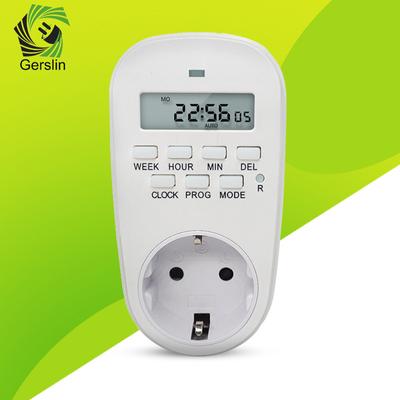 Plugue UE Inteligente Eletrônico Digital Controlador de Tempo Tomada Interruptor de Temporizador