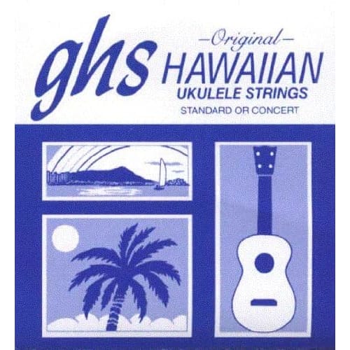 GHS Strings Ghs Hawaiian Ukulele Strings (Concert/Standard), Black Nylon, H-10