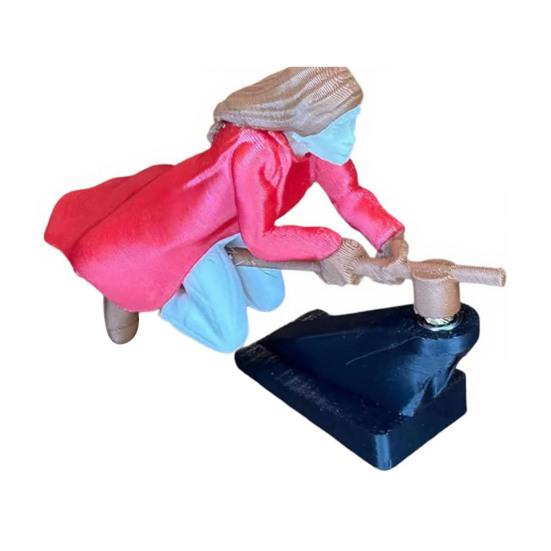 

Декорація для автомобіля Динамічний ефект польоту Іграшка зі стійкою Нековзкою основою Панель приладів Автомобільна Лялька, що літає Дрифт Поворот Чарівник Мітла Декор Girl рожевий