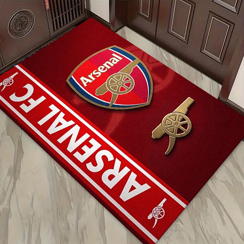 Tappeto Arsenal F.C. per Soggiorno Camera da Letto Casa Decorazione Divano, Tappetino Antiscivolo per Giochi Bambini