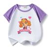 Paw Patrol Girls' Stylish Summer Outfit Set – 2022 Fashionable Short-Sleeve Two-Piece for Small & Medium Children