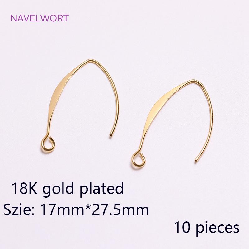 18K Gold Plated Lobster Clasps Spring Clasps End Tip Covers Crimp Beads Covers Wire Protectors DIY Jewelry Making Accessories
