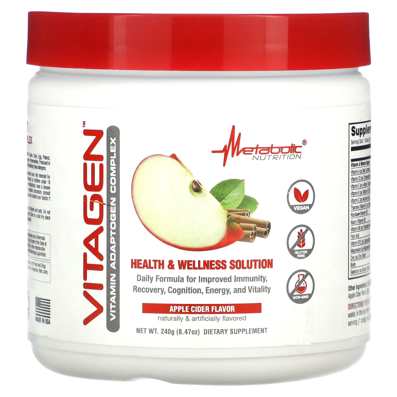 

Vitagen, Apple Cider, 240G(8.47Oz)