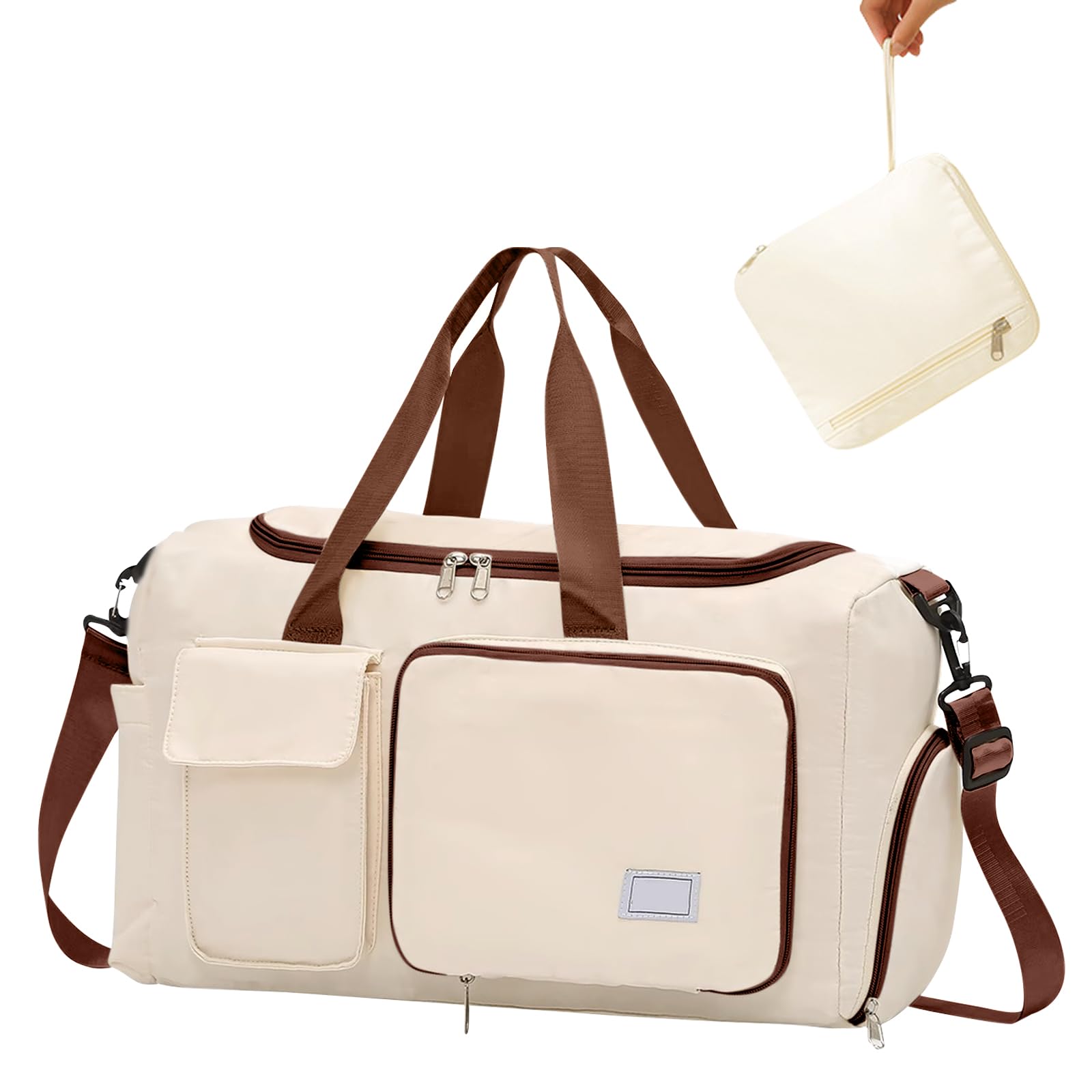 

Спортивная сумка большая вместимость с отдельным идеальная для или как сумка с отделением для обуви поездок, влажными/сухими отделениями, 2-3 ночи/2 ночи,