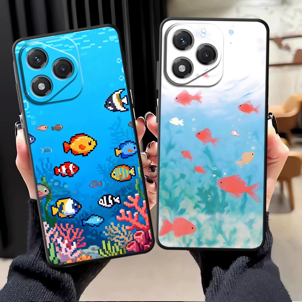 Cartoon Cute Fish Funda Phone Cover Case for Honor X5b 90 Magic5Lite X7 X9a 70 X8 8X X6 200 400 Lite