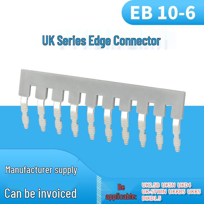 

UK-2.5B/5N Side Entry Terminal Connector with EB 10-6 Jumper Wiring