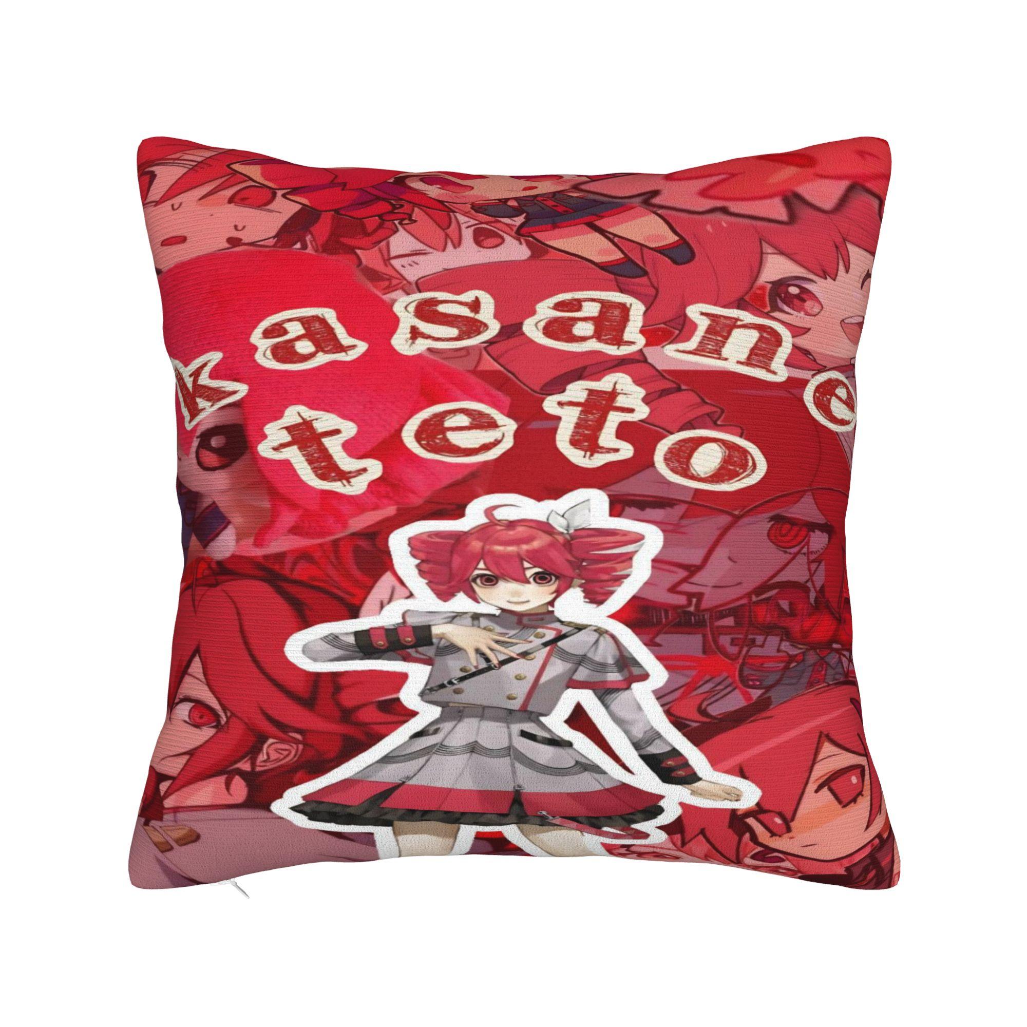 

Kasane Teto Neru Pillow Case Fashion Pillow Cover Square Graphic Cushion Cover Pillowcases For Sofa Home Decorative 30x30cm 12x12in