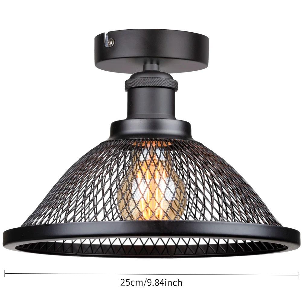 Черный Ретро Индустриальный Кованый Железный Подвесной Светильник для Ресторана или Гостиной No light source included