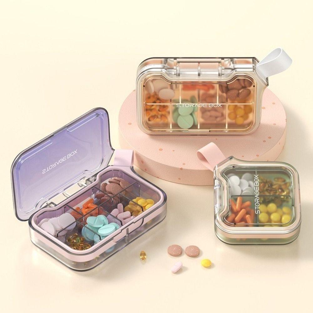 Compact Design Pill Storage Cases Seal Ring Vitamin Container New Pill Organizer Box  Daily Use