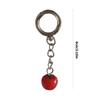 Whimsical Tomato Shape Keyring Resin Alloy Crafted Charm Stylish Accessory Fashion Keychain Pendant for Keys Backpacks